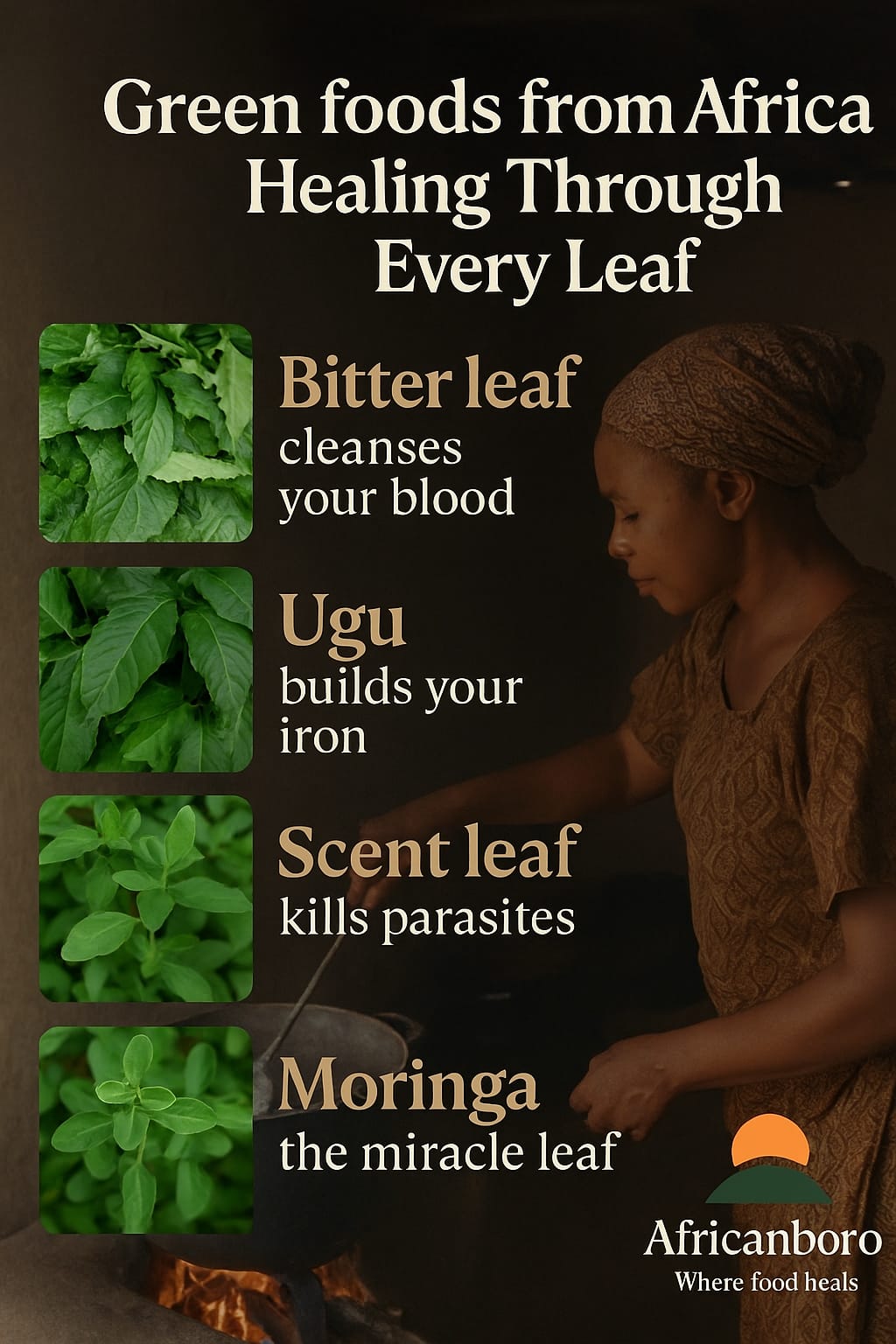 GREEN FOODS FROM AFRICAN HEALING THROUGH EVERY LEAF - IbileMeals